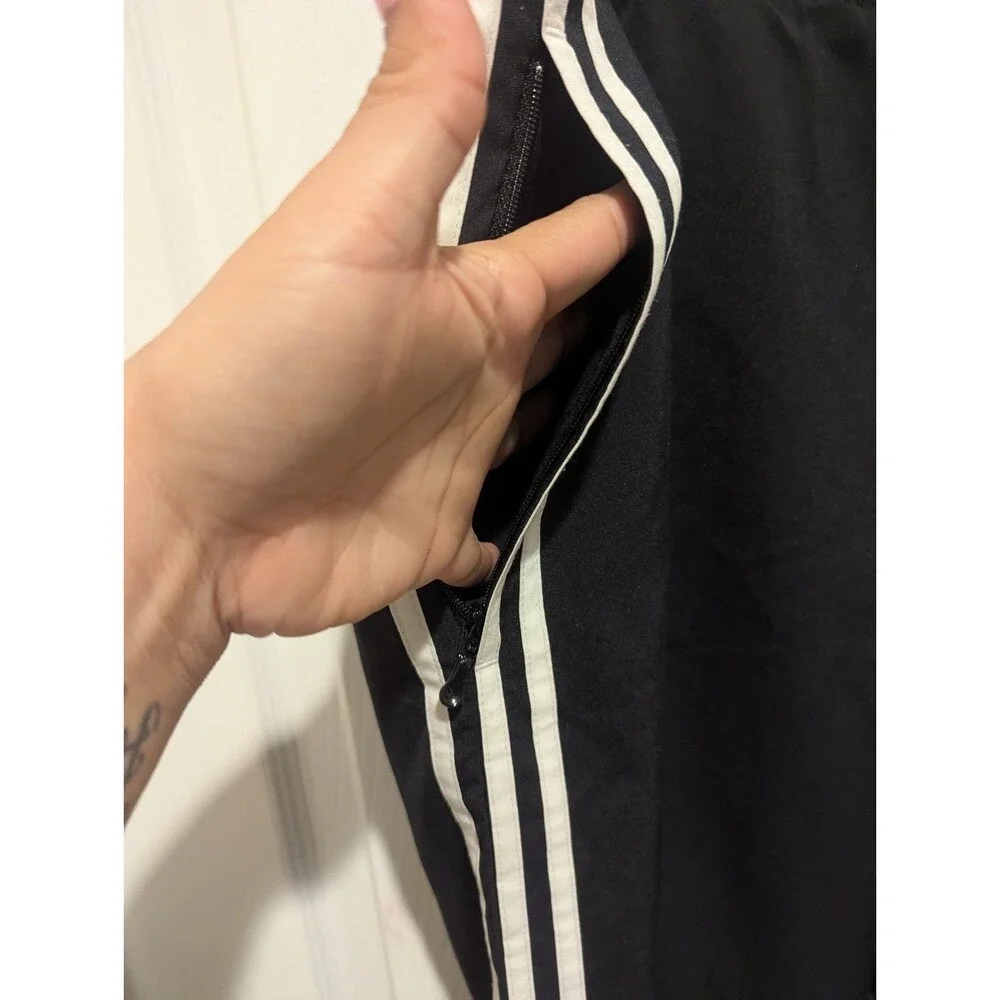 Vintage Y2K Adidas 3 Stripes with Track Pants Burgundy Panel Soccer‎ M